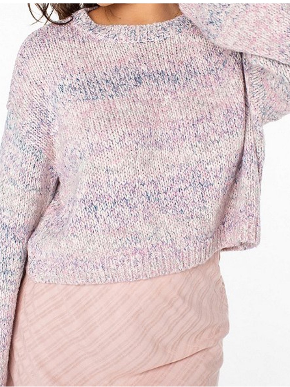 Roxy Swell Season Long Sleeve Sweater, Pink, Size Medium, NWT
